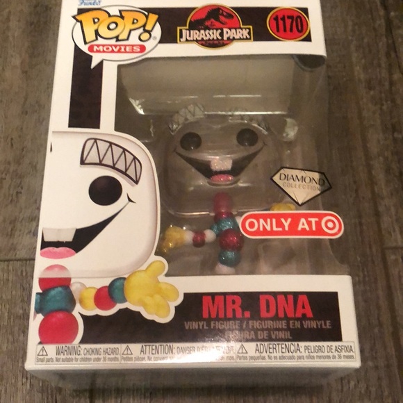 Funko Pop Movies Jurassic Park, Mr.DNA vinyl figure.